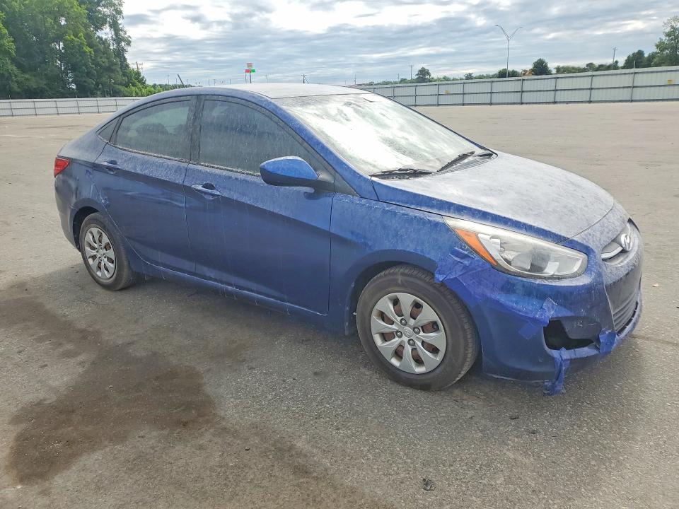 2017 Hyundai Accent VIN KMHCT4AE5HU223849 COPART salvage auction — FRONT END, Nc - Salvage Certificate Of Title, sold $325 on 2026-07-23 (photo 4)