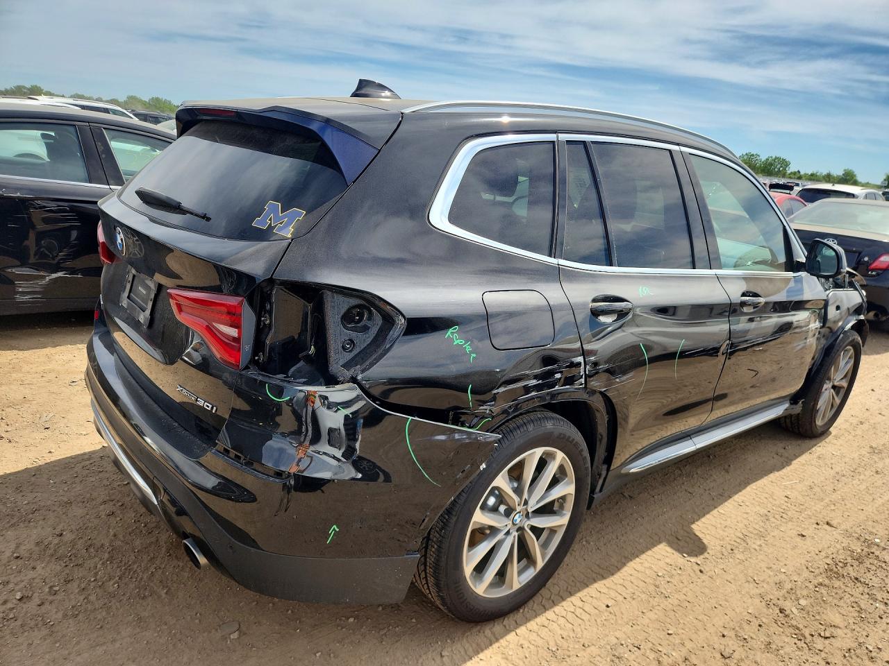 2019 BMW X3 VIN 5UXTR9C59KLR09756 COPART salvage auction — Front End, IL - SALVAGE CERTIFICATE, sold $9,000 on 2026-06-30 (photo 3)