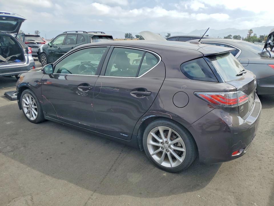 2012 Lexus Ct VIN JTHKD5BH6C2090453 COPART salvage auction — FRONT END, Ca - Salvage Certificate, sold $250 on 2026-07-27 (photo 2)