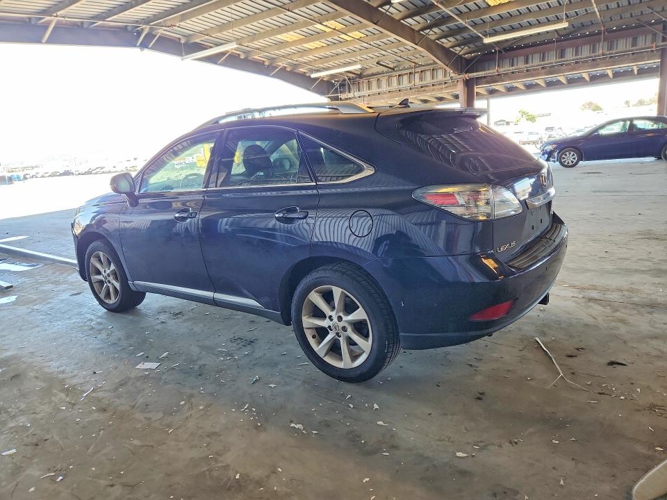 2010 Lexus Rx VIN 2T2ZK1BA9AC021655 COPART salvage auction — BURN, Ca - Salvage Certificate, sold $4,100 on 2026-07-02 (photo 2)