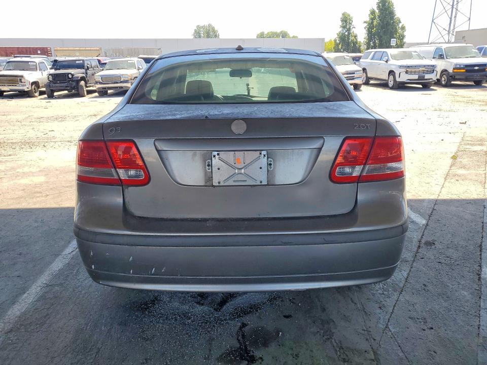 2006 Saab 9-3 VIN YS3FD49Y061004298 COPART salvage auction — MINOR DENT/SCRATCHES, Ca - Dlr/Dis/Exp Only Salvage Title, sold $100 on 2026-07-07 (photo 6)