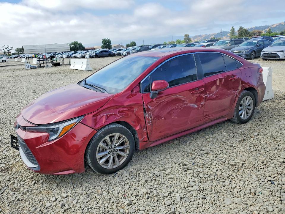 2025 Toyota VIN JTDBCMFEXS3070309 COPART salvage auction — SIDE, Ca - Salvage Certificate, sold $8,100 on 2026-07-21 (photo 1)