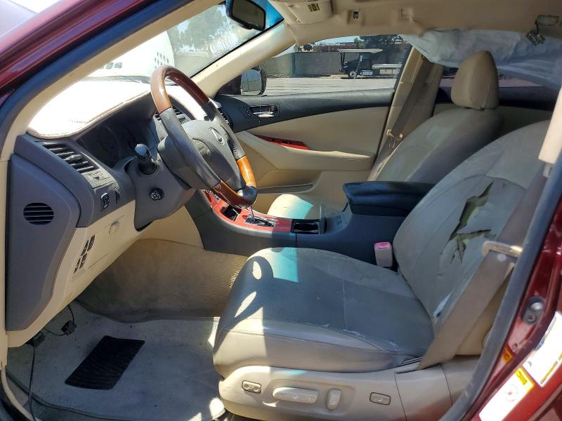 2008 Lexus Es 350 VIN JTHBJ46G782226049 COPART salvage auction — SIDE, Ca - Salvage Certificate, sold $825 on 2026-07-28 (photo 7)