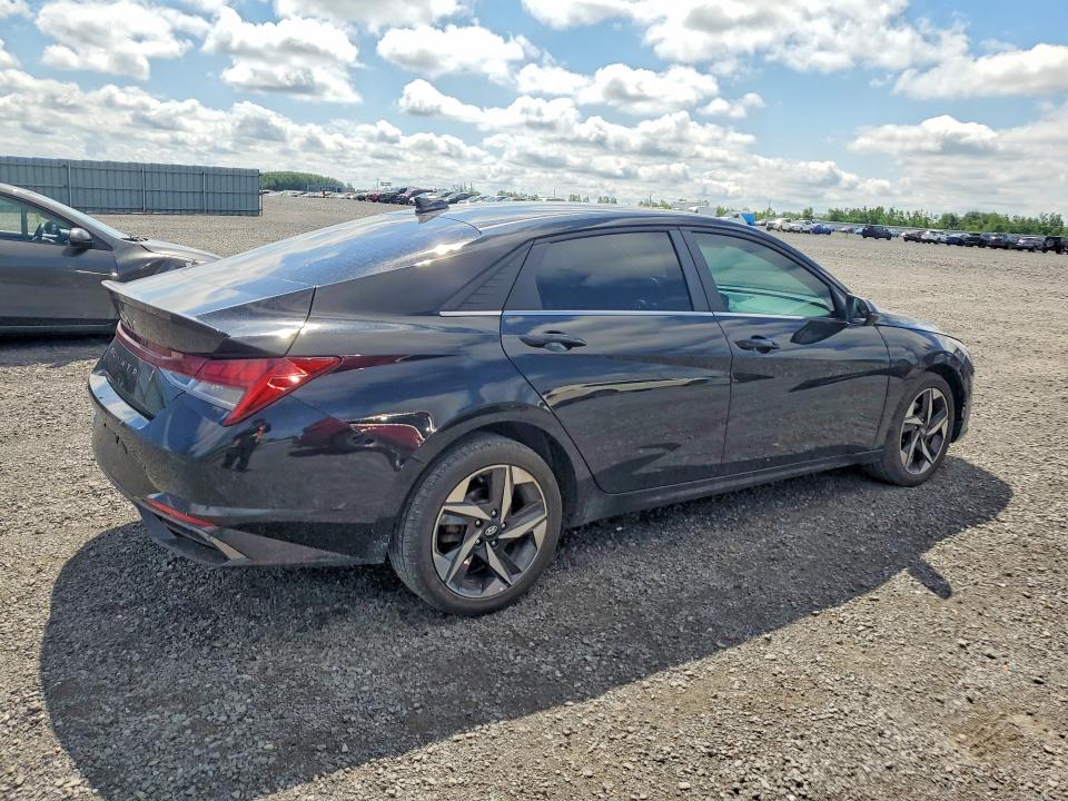 2021 Hyundai Elantra VIN KMHLN4AG1MU097396 COPART salvage auction — SIDE, On - Permit Salvage, sold $6,000 on 2026-07-09 (photo 3)