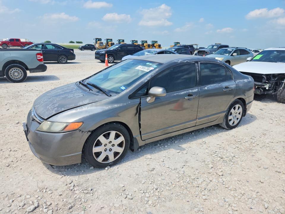 2007 Honda Civic VIN 2HGFA165X7H507074 COPART salvage auction — FRONT END, Tx - Salvage Vehicle Title, sold $375 on 2026-07-23 (photo 1)