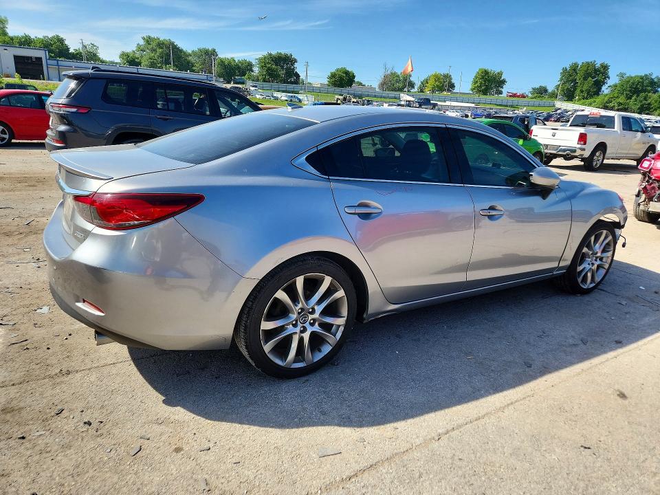 2014 Mazda 6 VIN JM1GJ1W55E1104120 COPART salvage auction — FRONT END, MO - SALVAGE CERTIFICATE OF TITLE, sold $400 on 2026-07-14 (photo 3)