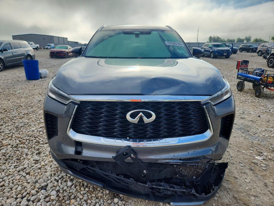 2022 Infiniti VIN 5N1DL1FR7NC333821 COPART salvage auction — FRONT END, Tx - Salvage Vehicle Title, sold $10,500 on 2026-07-02 (photo 5)