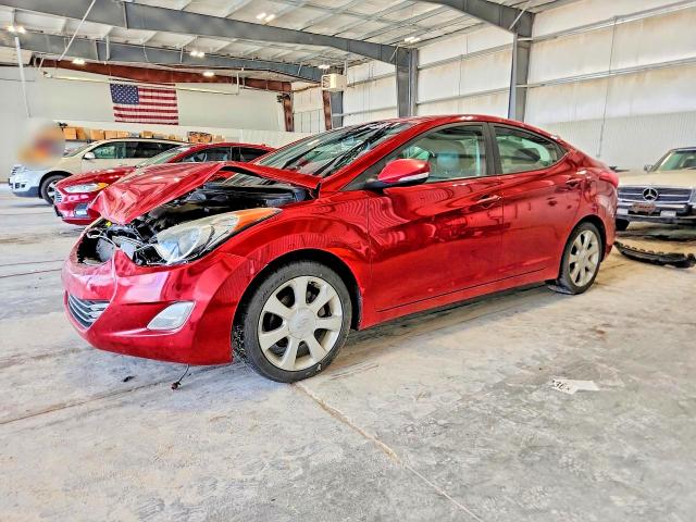 2012 Hyundai Elantra VIN KMHDH4AE7CU308884 COPART salvage auction — HAIL, Ne - Cert Of Title-Salvage, sold $575 on 2026-07-07 (photo 1)