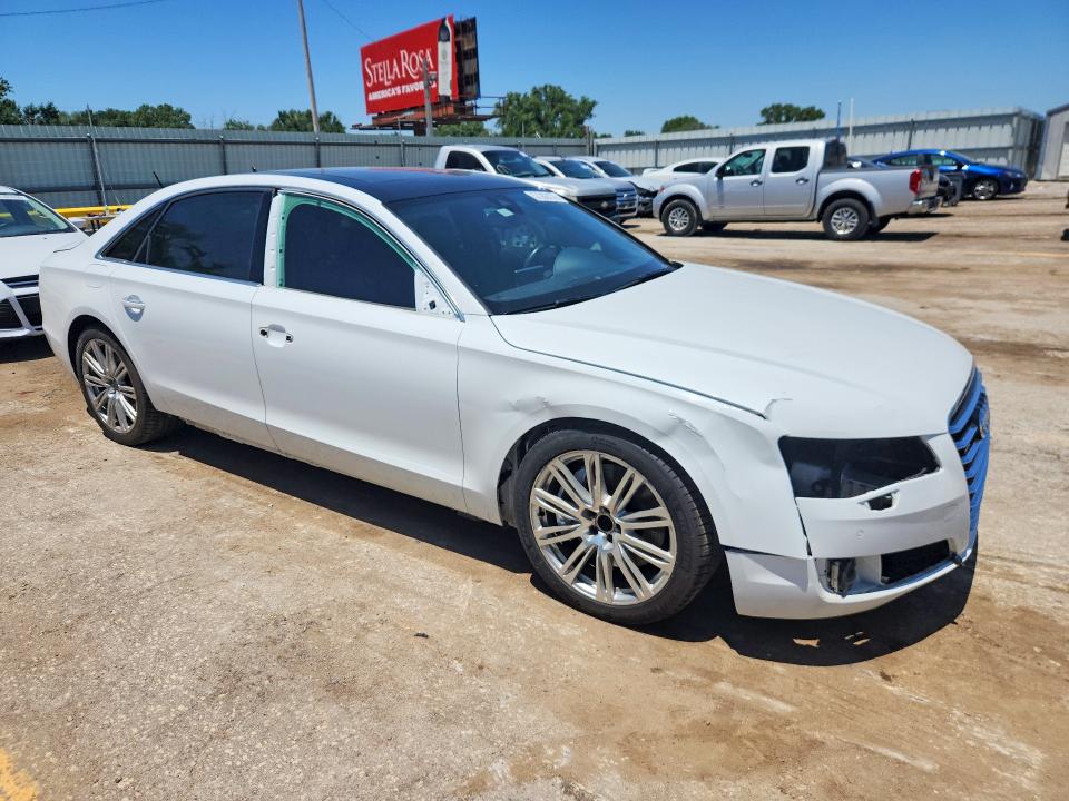 2013 Audi A8 VIN WAUR2AFD4DN014698 COPART salvage auction — SIDE, Ks - Cert Of Title-Salvage, sold $3,250 on 2026-07-08 (photo 4)