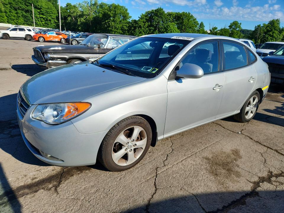 2007 Hyundai Elantra VIN KMHDU46D27U130013 COPART salvage auction — REAR END, Ny - Mv-907A Salvage Certificate, sold $900 on 2026-07-09 (photo 1)