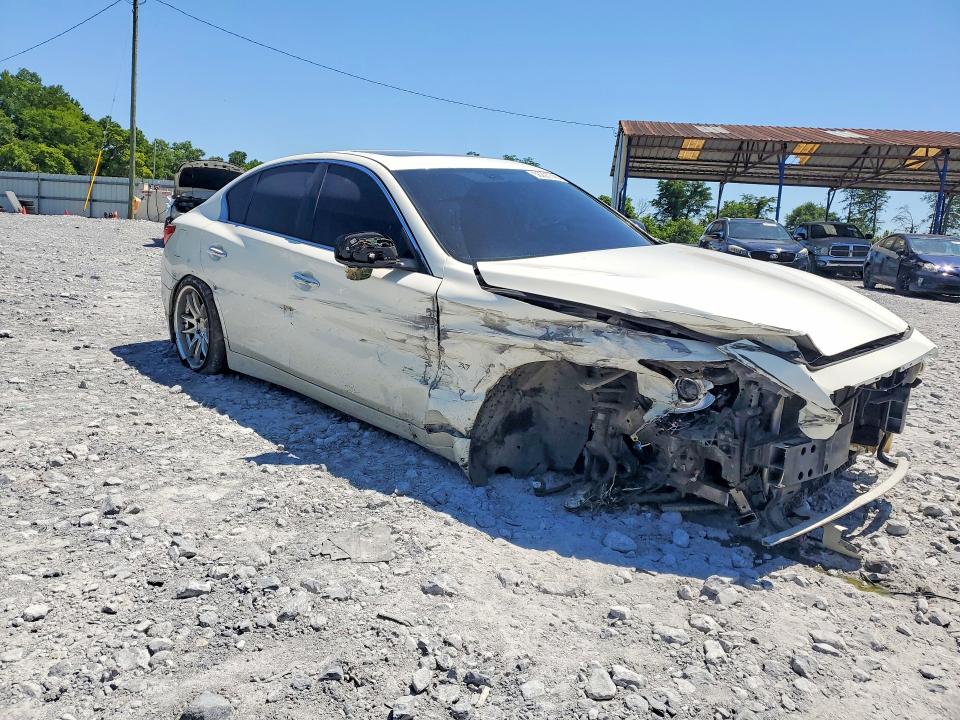 2014 Infiniti Q50 VIN JN1BV7AR6EM706859 COPART salvage auction — ROLLOVER, Ga - Cert Of Title-Salvage, sold $1,100 on 2026-07-16 (photo 4)