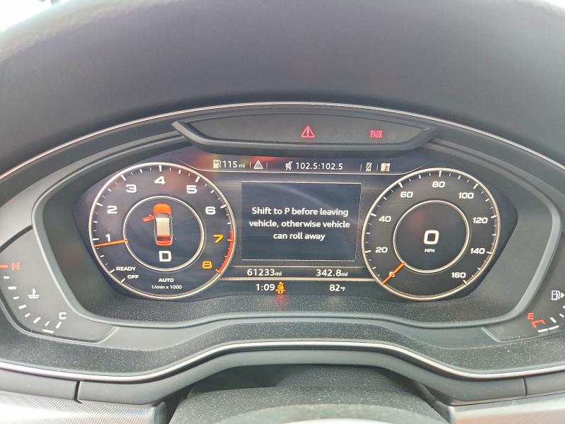 2019 Audi A4 VIN WA19NBF4XKA110219 COPART salvage auction — HAIL, Wi - Certificate Of Title, sold $13,300 on 2026-07-07 (photo 9)