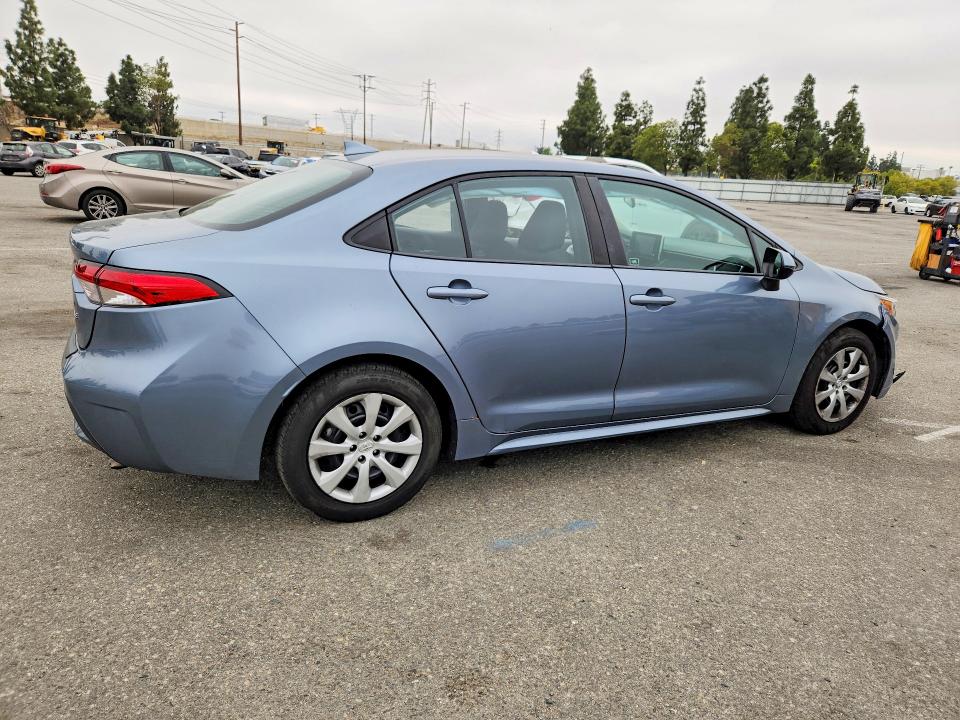 2020 Toyota Corolla VIN 5YFEPRAE9LP049868 COPART salvage auction — SIDE, CA - SALVAGE CERTIFICATE, sold $150 on 2026-07-21 (photo 3)