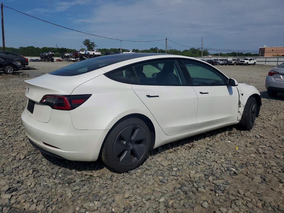 2023 Tesla Model 3 VIN 5YJ3E1EA7PF478983 COPART salvage auction — FRONT END, Nj - Cert Of Title-Salvage, sold $7,700 on 2026-07-22 (photo 3)