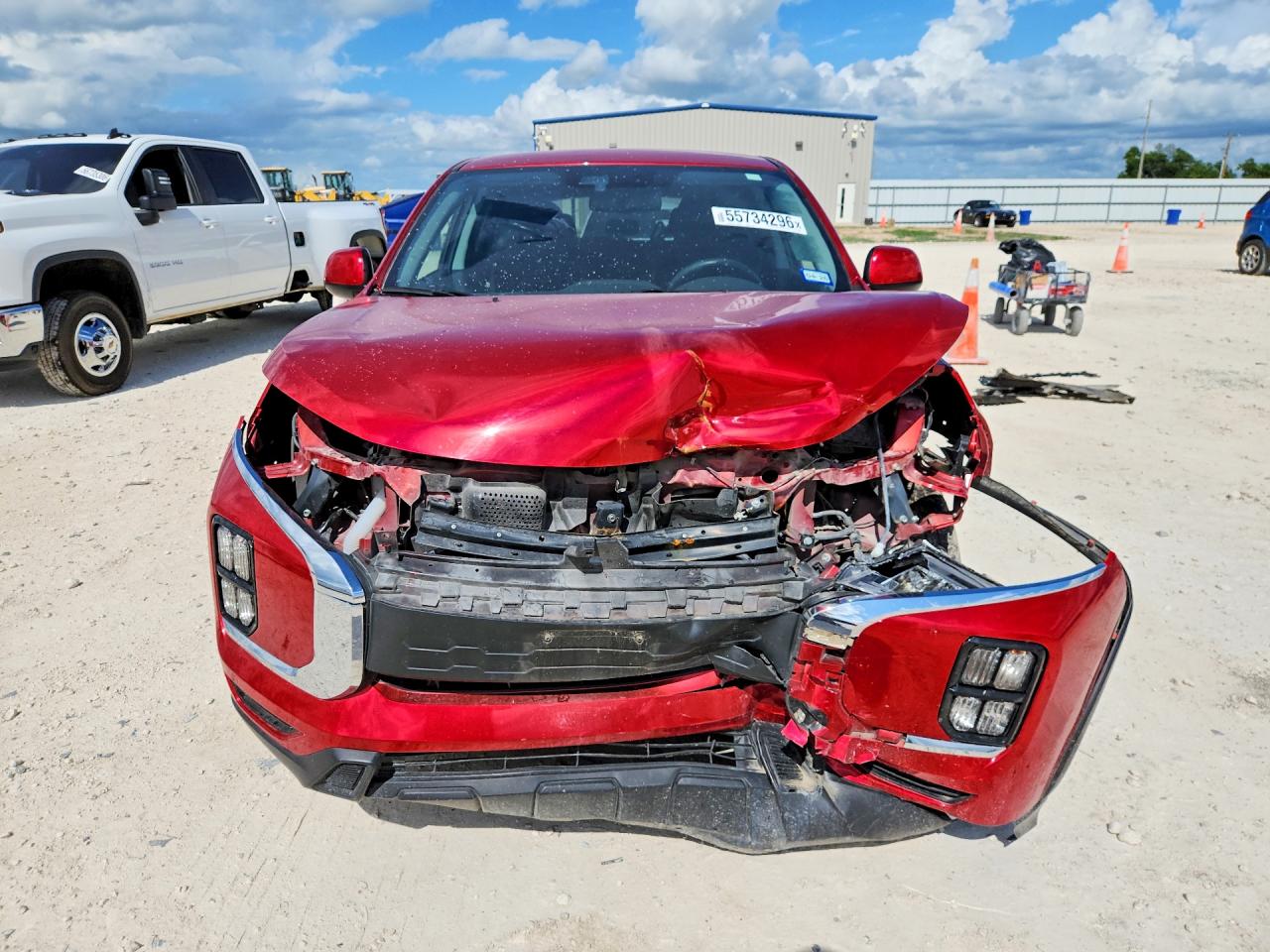 2023 Mitsubishi Outlander Sport VIN JA4ARUAU4PU014984 COPART salvage auction — Front End, TX - CERTIFICATE OF TITLE (P), sold $4,700 on 2026-07-09 (photo 5)