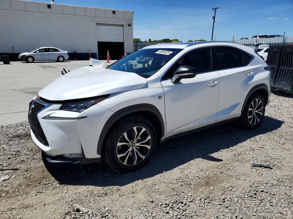 2015 Lexus Nx VIN JTJBARBZ6F2036212 COPART salvage auction — FRONT END, UT - SALVAGE CERTIFICATE, sold $6,600 on 2026-07-27 (photo 1)