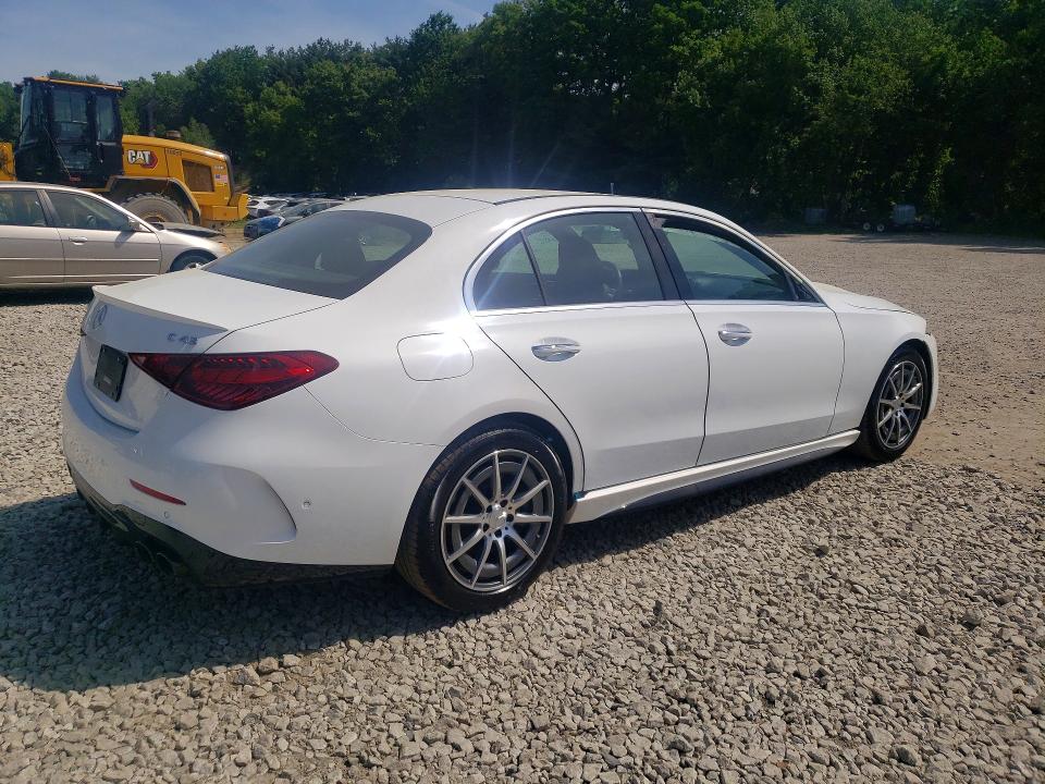 2025 Mercedes-benz C-klasse amg VIN W1KAF8HB3SR272523 COPART salvage auction — FRONT END, Ca - Certificate Of Title, sold $32,750 on 2026-07-22 (photo 3)