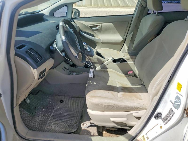 2010 Toyota Prius VIN JTDKN3DU1A0234707 COPART salvage auction — WATER/FLOOD, Tx - Salvage Title-Flood Damage, sold $200 on 2026-07-29 (photo 7)