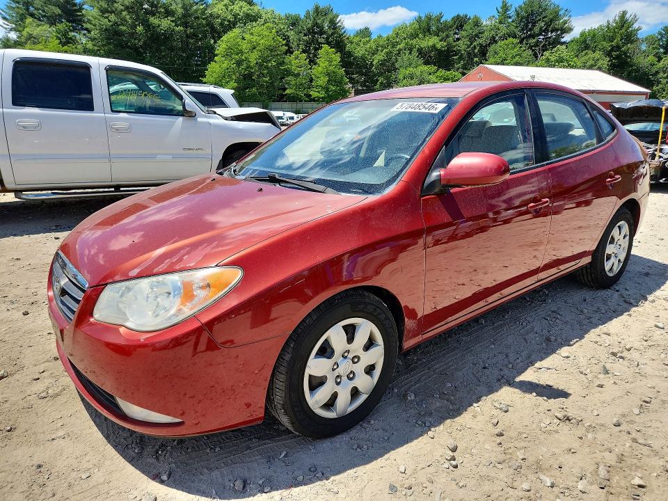 2008 Hyundai Elantra VIN KMHDU46D18U513894 COPART salvage auction — FRONT END, Ma - Certificate Of Title, sold $550 on 2026-07-09 (photo 1)