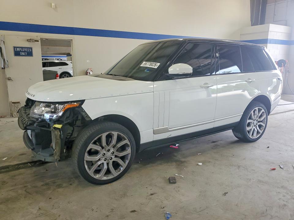 2015 Land rover RANGE ROVER VIN SALGS2TF2FA240277 COPART salvage auction — FRONT END, Va - Cert Of Title - Salvage, sold $6,500 on 2026-07-17 (photo 1)