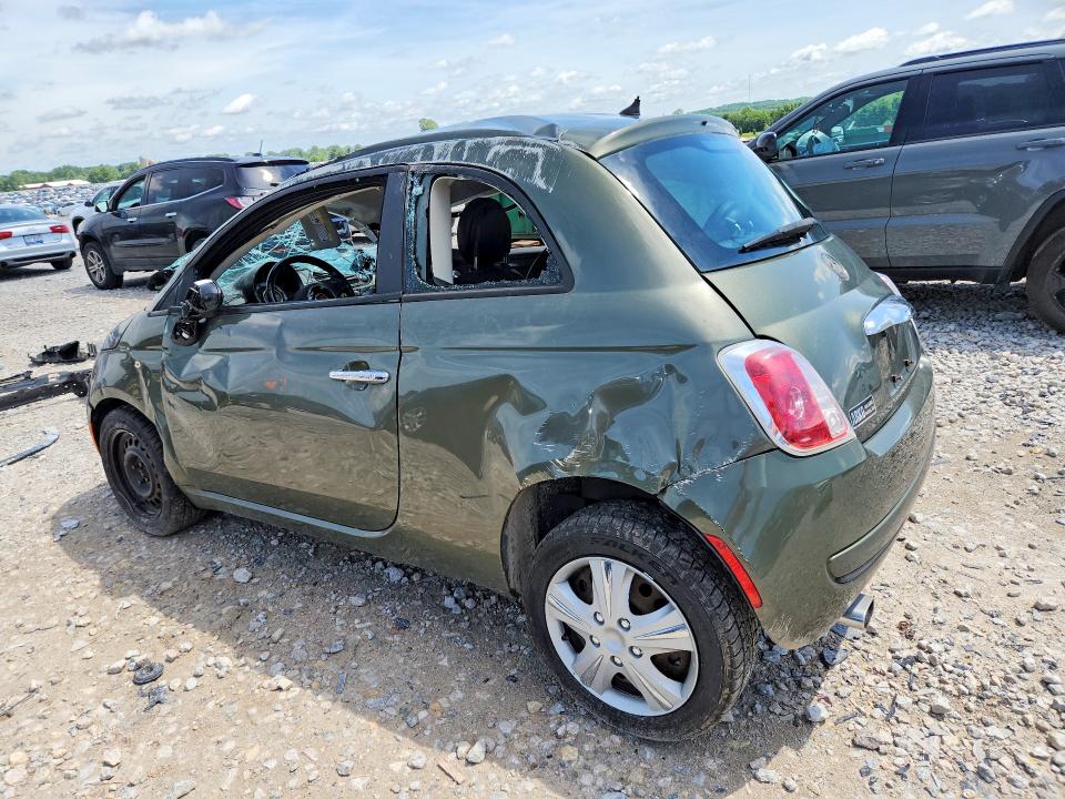 2012 Fiat 500 VIN 3C3CFFAR0CT254511 COPART salvage auction — ROLLOVER, Mi - Certificate Of Title, sold $450 on 2026-08-13 (photo 2)