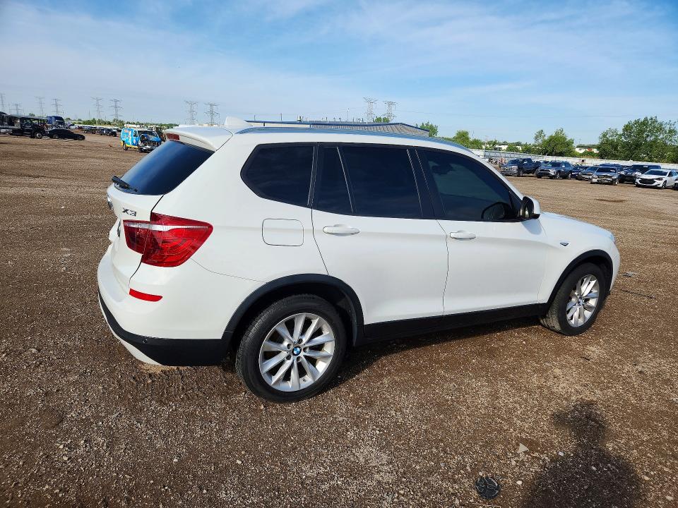 2016 BMW X3 VIN 5UXWZ7C56G0R31885 COPART salvage auction — REAR END, Il - Salvage Certificate, sold $2,900 on 2026-07-07 (photo 3)