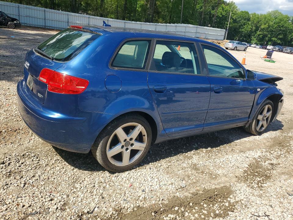 2007 Audi A3 VIN WAUHF78PX7A053348 COPART salvage auction — FRONT END, Nc - Salvage Certificate Of Title, sold $250 on 2026-07-31 (photo 3)