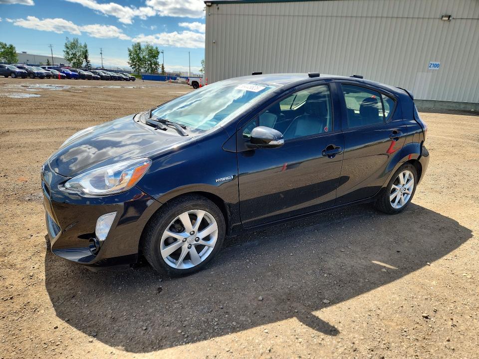 2016 Toyota Prius c VIN JTDKDTB33G1118666 COPART salvage auction — REAR END, AB - BOS - SALVAGE, sold $450 on 2026-07-21 (photo 1)