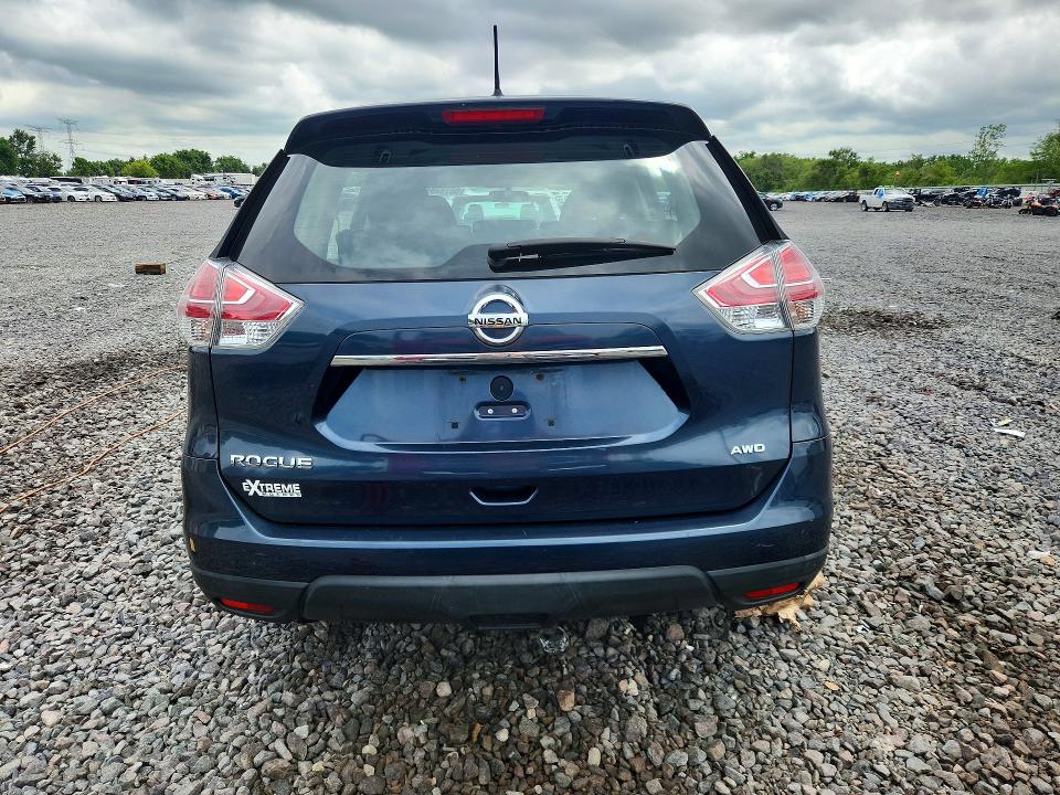 2016 Nissan Rogue VIN KNMAT2MV8GP615183 COPART salvage auction — FRONT END, Il - Salvage Certificate, sold $1,400 on 2026-07-20 (photo 6)