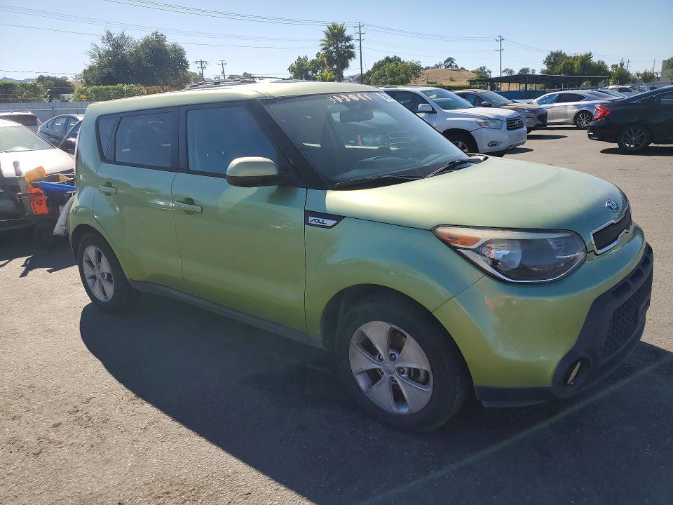 2016 Kia Soul VIN KNDJN2A21G7831624 COPART salvage auction — MECHANICAL, Ca - Salvage Certificate, sold $525 on 2026-07-09 (photo 4)