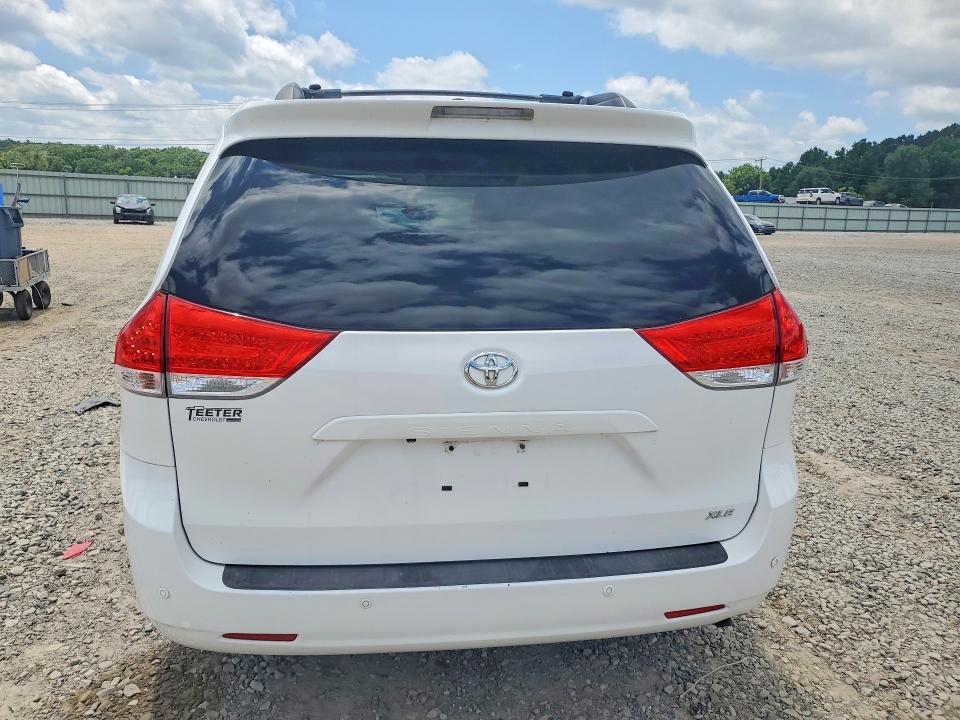 2012 Toyota Sienna VIN 5TDYK3DC8CS211970 COPART salvage auction — HAIL, Ar - Cert Of Title-Salvage, sold $4,500 on 2026-07-13 (photo 6)