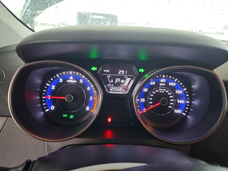 2016 Hyundai Elantra VIN 5NPDH4AE4GH743771 COPART salvage auction — FRONT END, Mt - Certificate Of Title, sold $1,500 on 2026-07-24 (photo 9)