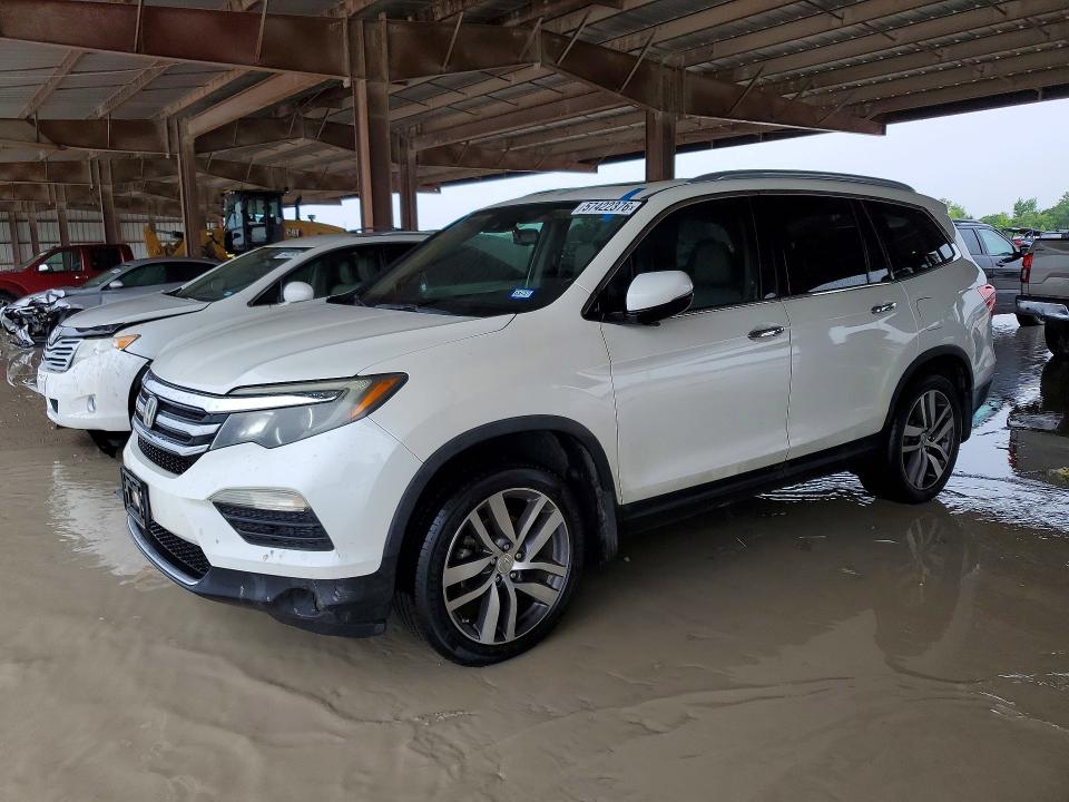 2016 Honda Pilot VIN 5FNYF5H96GB030018 COPART salvage auction — MINOR DENT/SCRATCHES, Tx - Certificate Of Title, sold $2,950 on 2026-07-09 (photo 1)
