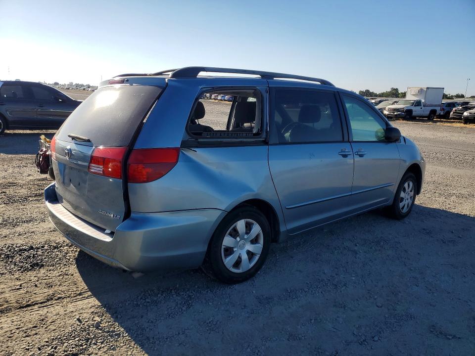 2004 Toyota Sienna VIN 5TDZA23C74S033960 COPART salvage auction — SIDE, Ca - Salvage Certificate, sold $625 on 2026-07-14 (photo 3)
