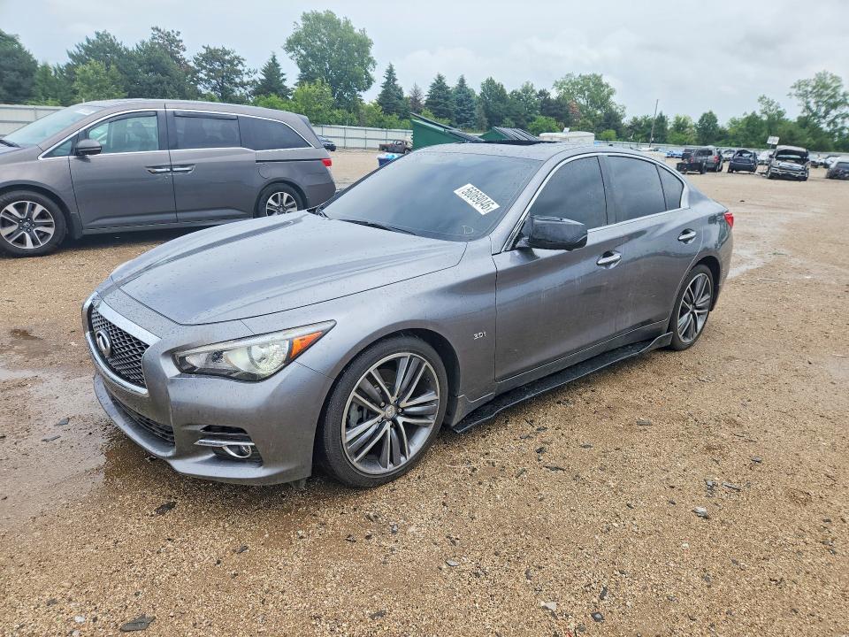 2017 Infiniti VIN JN1EV7AR4HM833465 COPART salvage auction — FRONT END, Il - Salvage Certificate, sold $4,500 on 2026-08-26 (photo 1)