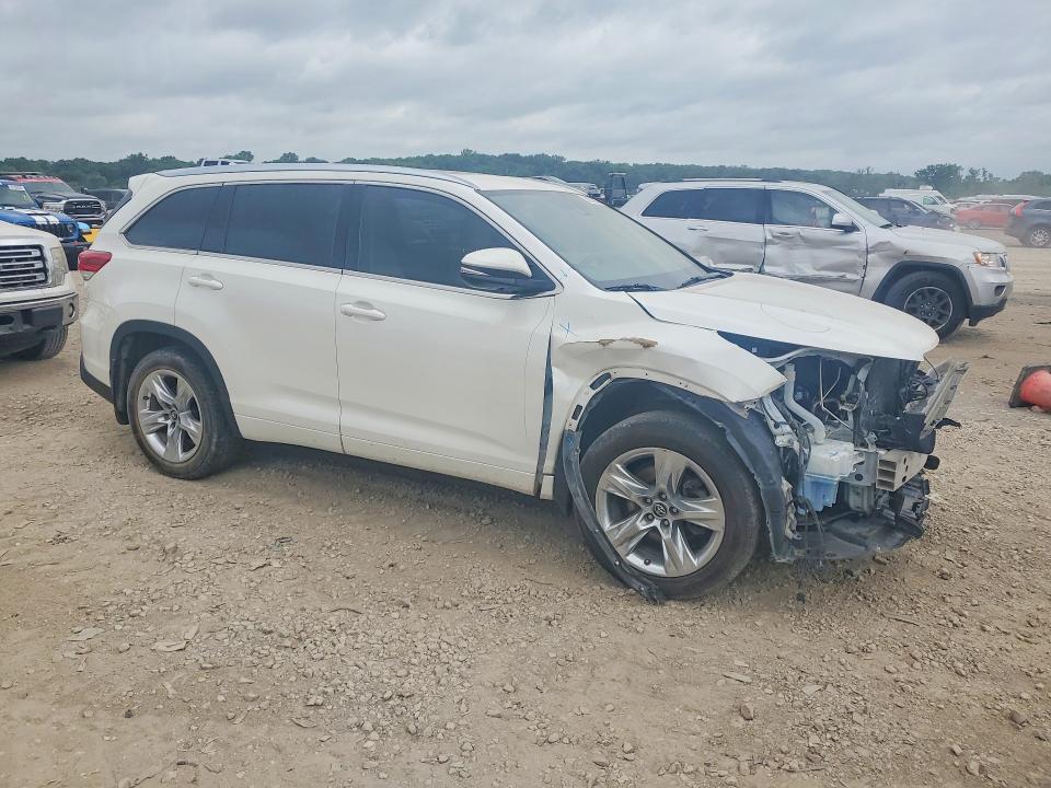 2017 Toyota Highlander VIN 5TDDZRFH6HS465545 COPART salvage auction — FRONT END, Ks - Cert Of Title-Salvage, sold $550 on 2026-07-30 (photo 4)