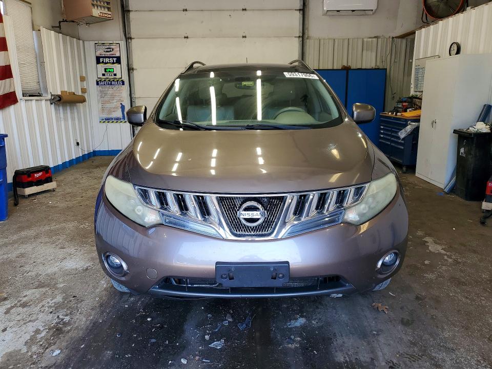 2009 Nissan Murano VIN JN8AZ18W69W133949 COPART salvage auction — REAR END, ME - CERT OF TITLE-SALVAGE COLLISIO, sold $90 on 2026-07-23 (photo 5)