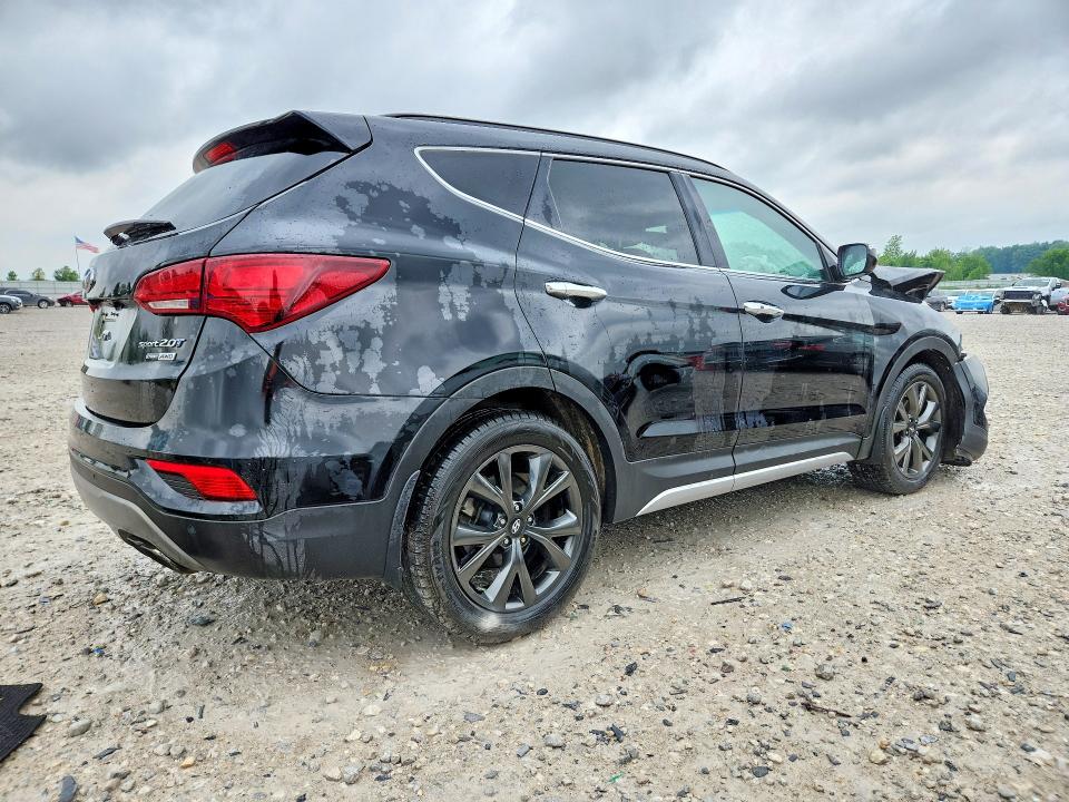 2018 Hyundai Santa fe VIN 5XYZWDLA4JG554302 COPART salvage auction — FRONT END, Mi - Certificate Of Title, sold $250 on 2026-07-23 (photo 3)