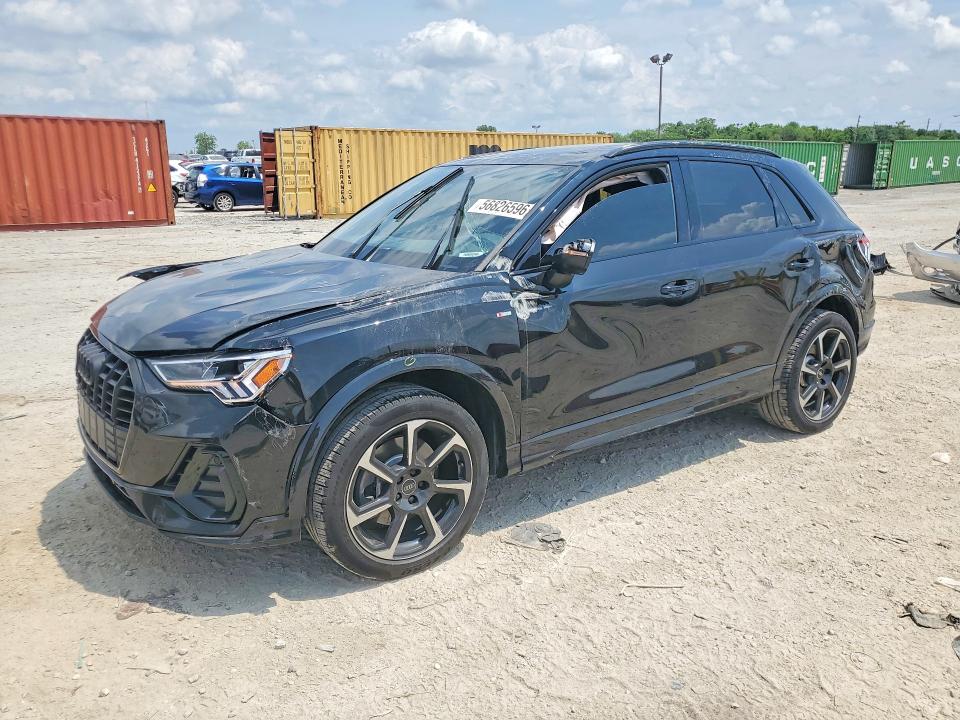 2025 Audi Q3 VIN WA1EECF31S1071080 COPART salvage auction — ROLLOVER, In - Cert Of Title-Salvage Title, sold $4,950 on 2026-07-17 (photo 1)