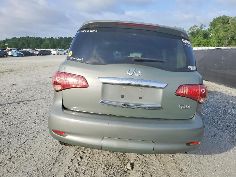 2011 Infiniti Qx56 VIN JN8AZ2NF1B9500187 COPART salvage auction — FRONT END, Sc - Cert Of Title-Salvage, sold $1,600 on 2026-07-27 (photo 6)