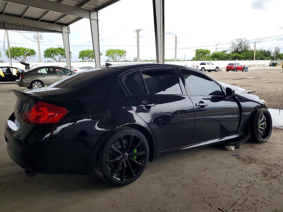 2009 Infiniti G37 VIN JNKCV61E59M306417 COPART salvage auction — FRONT END, FL - CERT OF TITLE SLVG REBUILDABLE, sold $275 on 2026-07-08 (photo 3)
