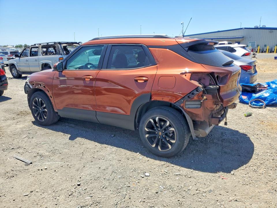 2021 Chevrolet Trailblazer VIN KL79MPS2XMB100651 COPART salvage auction — FRONT END, Ca - Salvage Certificate, sold $3,150 on 2026-07-09 (photo 2)
