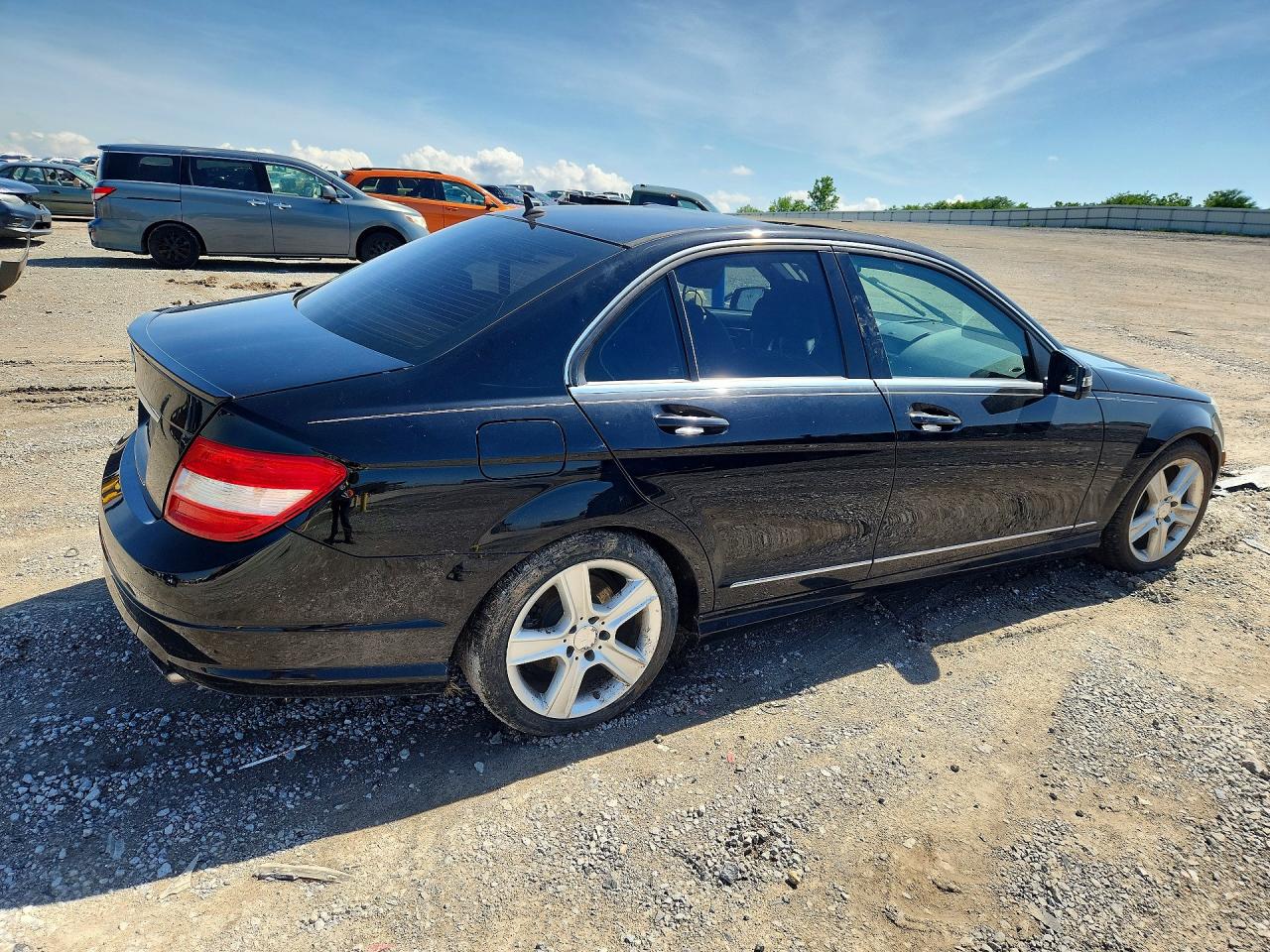 2011 Mercedes-Benz C-Class VIN WDDGF5EBXBA522173 COPART salvage auction — Side, KY - CERT OF TITLE-SALVAGE, sold $350 on 2026-07-02 (photo 3)