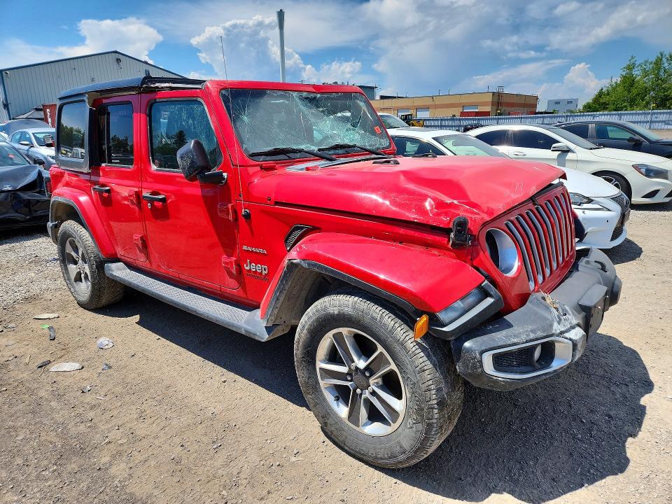 2018 Jeep Wrangler unlimited VIN 1C4HJXEG0JW216203 COPART salvage auction — ROLLOVER, On - Permit Salvage, sold $3,050 on 2026-07-09 (photo 4)