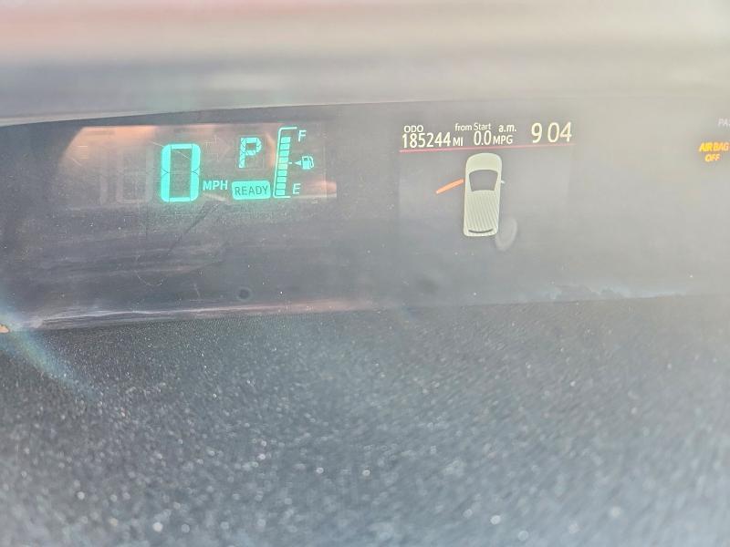 2012 Toyota Prius VIN JTDKDTB37C1008830 COPART salvage auction — FRONT END, Nc - Salvage Certificate Of Title, sold $475 on 2026-07-15 (photo 9)