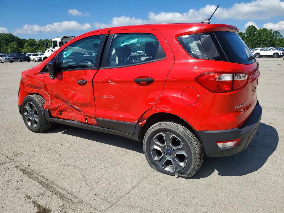 2021 Ford Ecosport VIN MAJ3S2FE1MC420382 COPART salvage auction — FRONT END, Pa - Certificate Of Salvage, sold $1,600 on 2026-07-23 (photo 2)