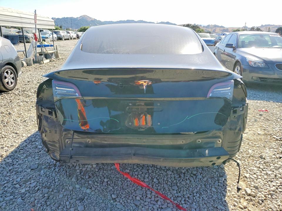 2018 Tesla Model 3 VIN 5YJ3E1EA8JF156408 COPART salvage auction — REAR END, Ca - Salvage Certificate, sold $4,950 on 2026-07-21 (photo 6)
