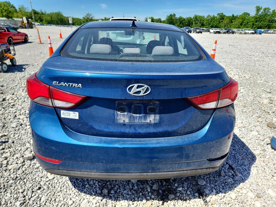 2016 Hyundai VIN KMHDH4AE1GU492855 COPART salvage auction — FRONT END, Oh - Cert Of Title-Salvage, sold $725 on 2026-07-07 (photo 6)