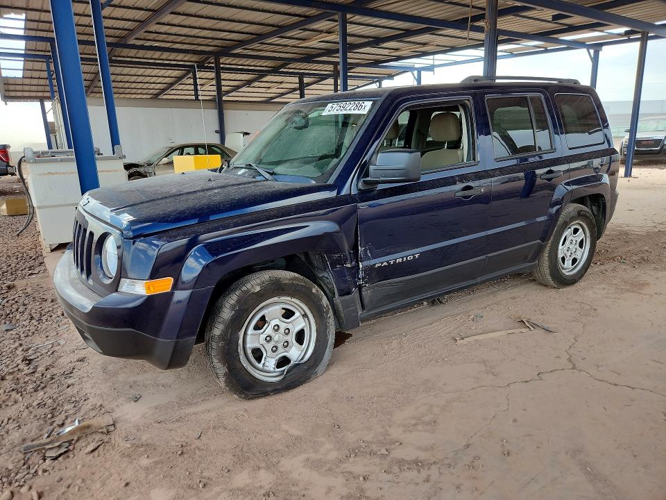 2017 Jeep Liberty (patriot) VIN 1C4NJPBB9HD136321 COPART salvage auction — FRONT END, Az - Cert Of Title - Salvage, sold $1,350 on 2026-07-09 (photo 1)