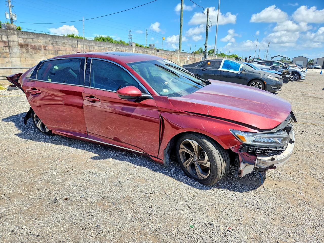 2018 Honda Accord VIN 1HGCV1F53JA043980 COPART salvage auction — Rear End, FL - CERTIFICATE OF TITLE, sold $1,000 on 2026-07-09 (photo 4)